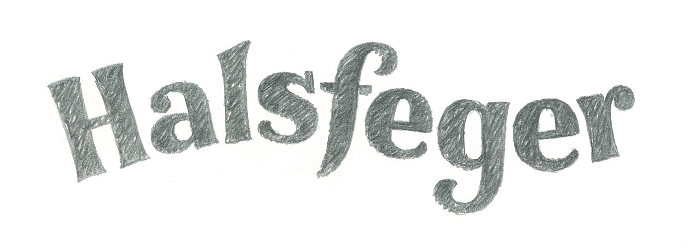 Halsfeger-logotype-sketch